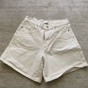 100% Cotton High Waist Shorts